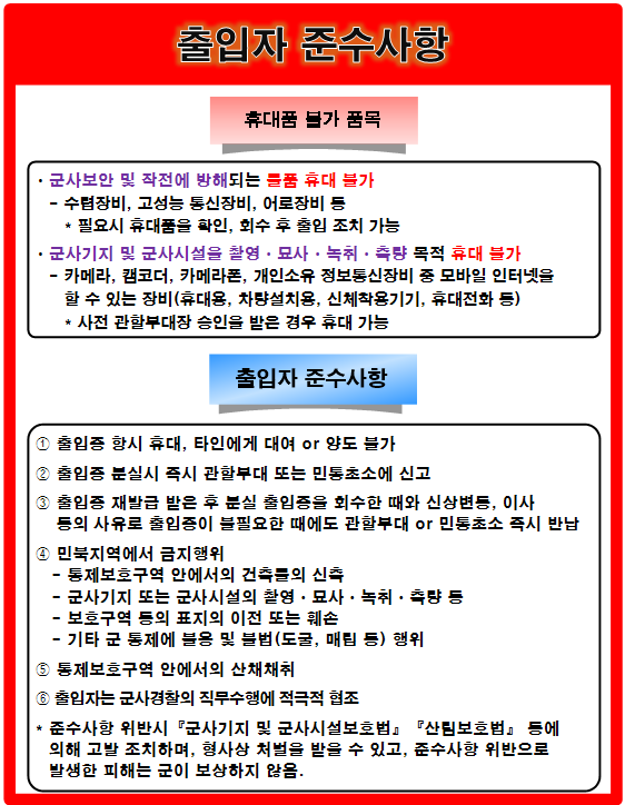 준수사항