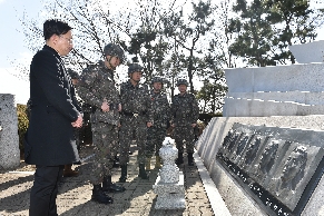 김명수 합참의장, 2함대사령부와 17사단 해안경계부대 군사대비태세 현장점검('24. 3. 1. 금)